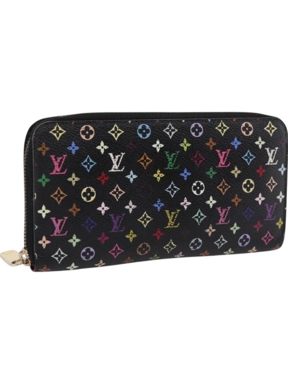 LOUIS VUITTON Monogram Multicolor Zippy Wallet Black M60243